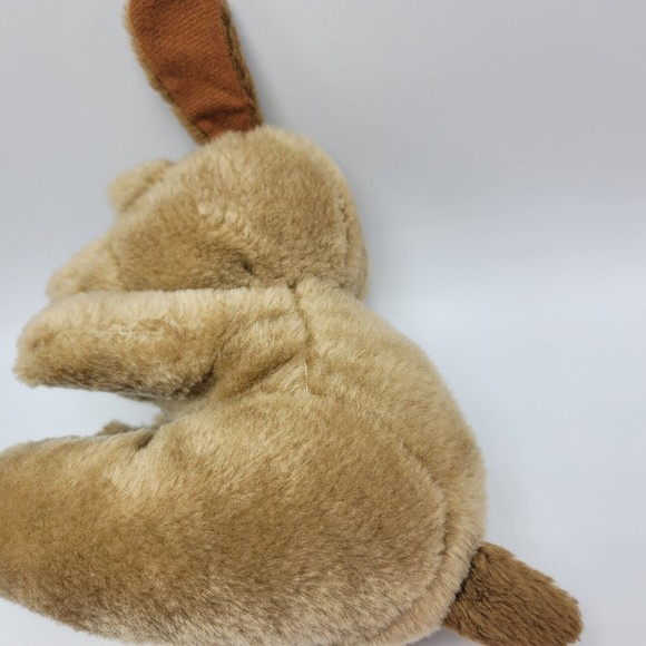 Vintage 1994 Plush Brown Tan Puppy Dog Raffoler Wrinkles Stuffed Animal Toy - Picture 5 of 8